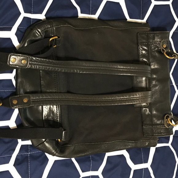 Leather backpack